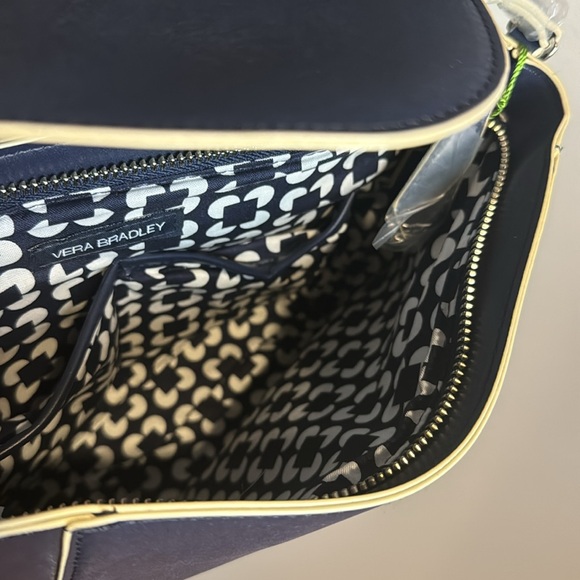 NWT Vera Bradley Women’s Blue Flap Crossbody Classic Navy Purse - Picture 8 of 10